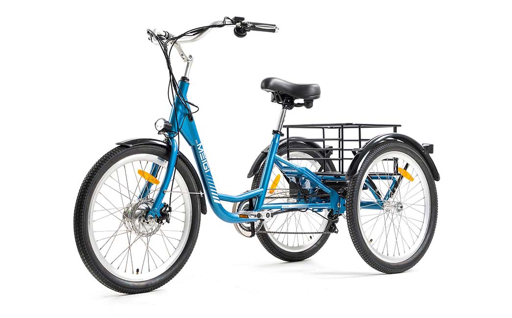 Professional Electric Motorized Tricycles Adult Tricycle Electric Bike Three Wheels Mobility Etrike with 36V 500W